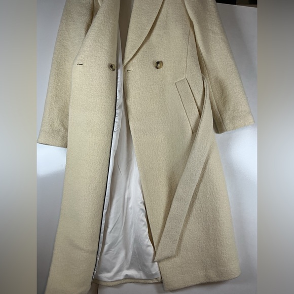 Club Monaco Cream Wool Coat A0421 - Picture 6 of 7